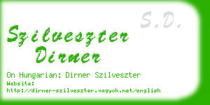 szilveszter dirner business card